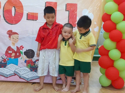 Hình ảnh các hoạt động học tập, vui chơi của cô và trò Mầm Non Tân Việt Nhật