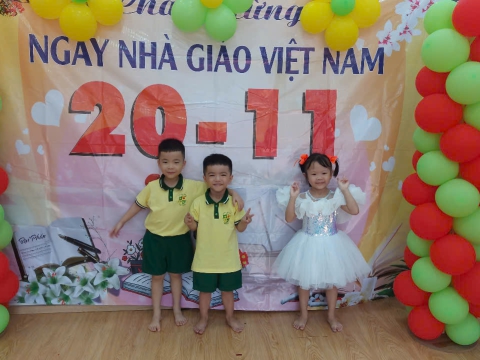 Hình ảnh các hoạt động học tập, vui chơi của cô và trò Mầm Non Tân Việt Nhật