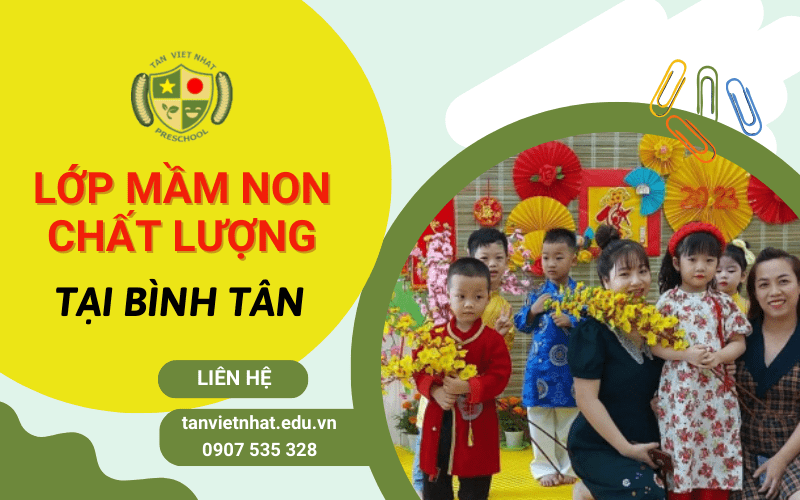 lớp mầm non tại Bình Tân